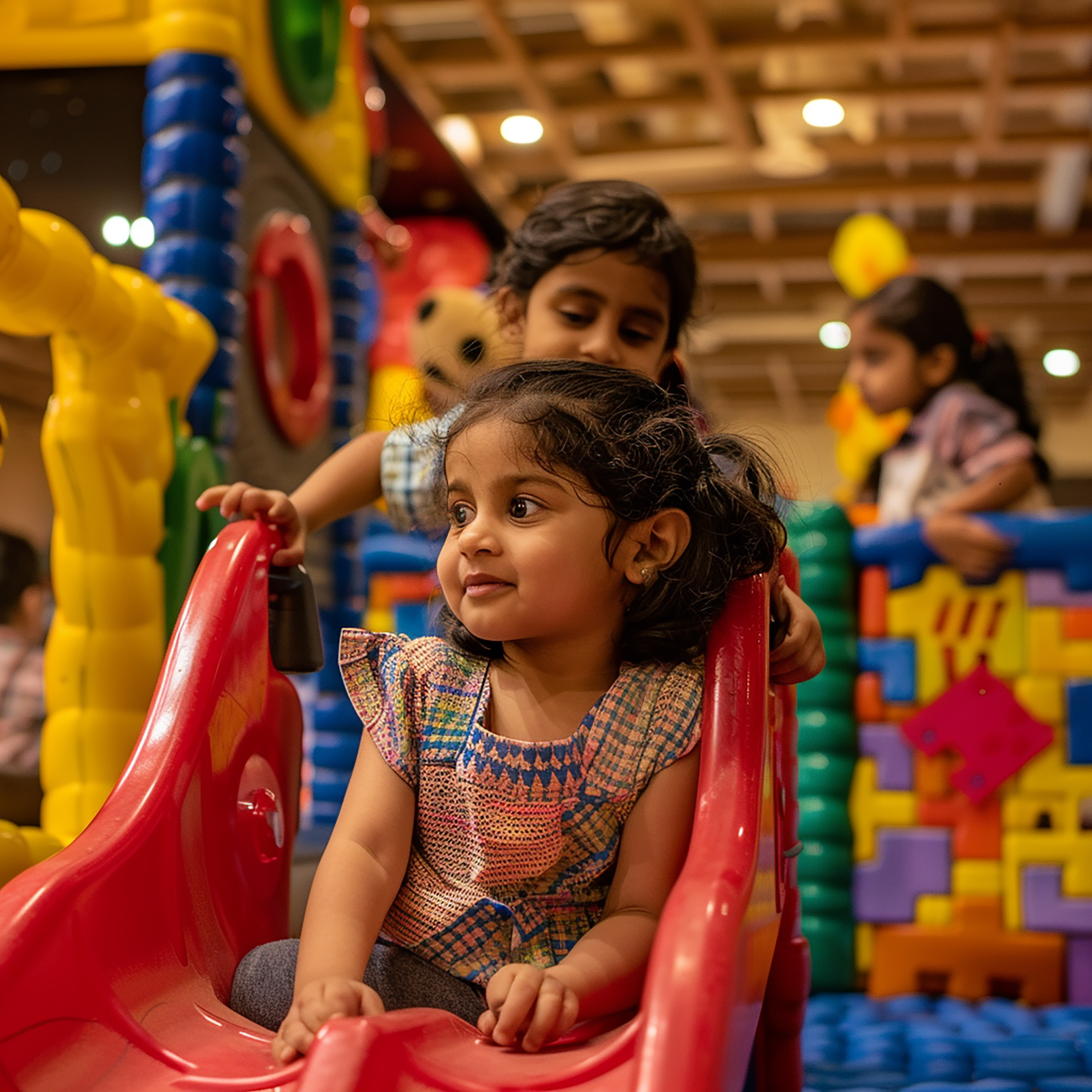 Children enjoying creative play at Cocomelos in Boduppal